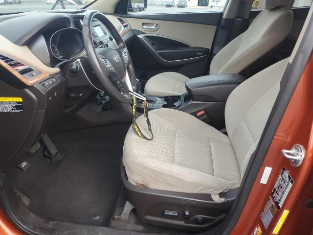5XYZUDLB2FG284170 - 2015 HYUNDAI SANTA FE S ORANGE photo 7