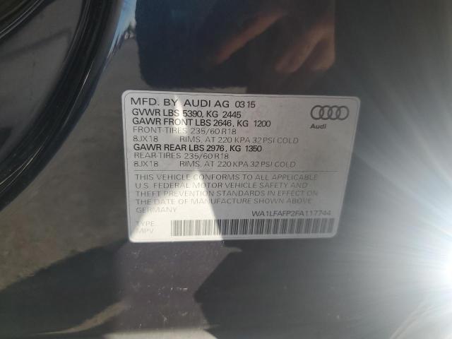 WA1LFAFP2FA117744 - 2015 AUDI Q5 PREMIUM PLUS 灰色 照片 14