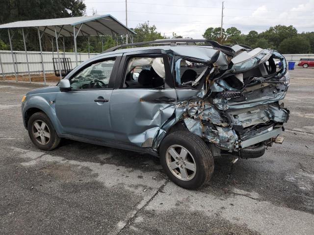 JA4MS31X07Z011430 - 2007 MITSUBISHI OUTLANDER ES TURQUOISE photo 2