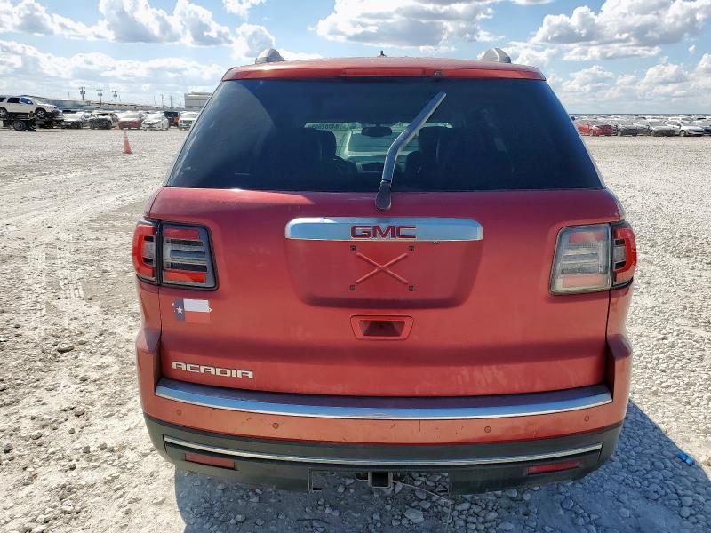 1GKKRRKDXDJ112361 - 2013 GMC ACADIA SLT-1 RED photo 6