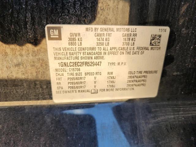 1GNLC2EC2FR529447 - 2015 CHEVROLET TAHOE POLICE 黑色 照片 14