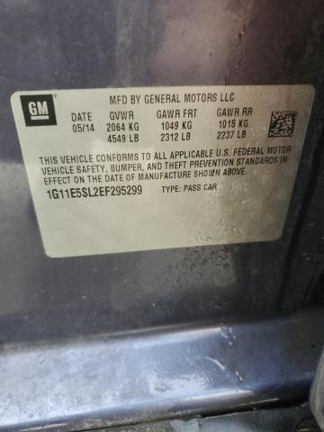 1G11E5SL2EF295299 - 2014 CHEVROLET MALIBU 2LT 蓝色 照片 12