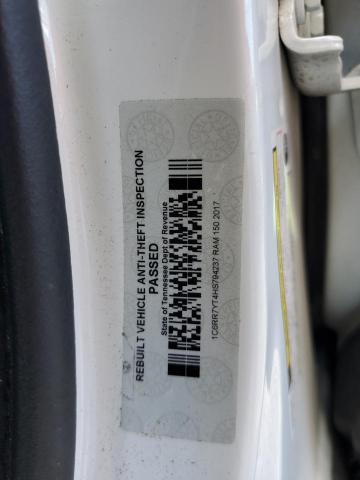 1C6RR7YT4HS794237 - 2017 RAM 1500 REBEL WHITE photo 13