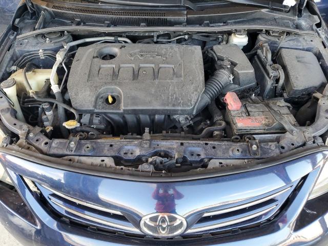 2T1BU4EE9DC971597 - 2013 TOYOTA COROLLA BASE BLUE photo 11