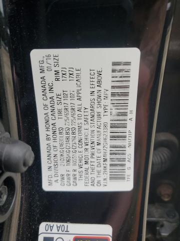 2HKRM4H72GH623380 - 2016 HONDA CR-V EXL BLACK photo 13