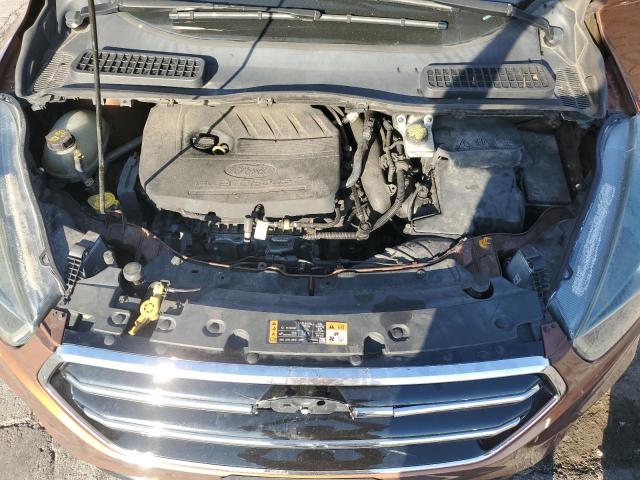 1FMCU0JD0HUB37779 - 2017 FORD ESCAPE TITANIUM BROWN photo 11