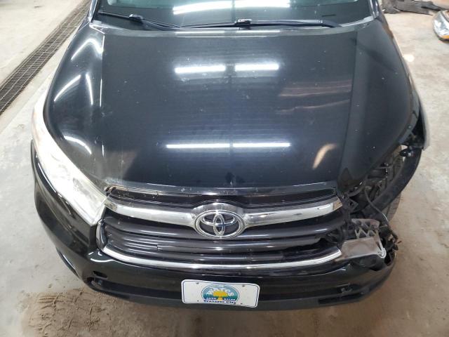 5TDJKRFH7ES057378 - 2014 TOYOTA HIGHLANDER XLE BLACK photo 12