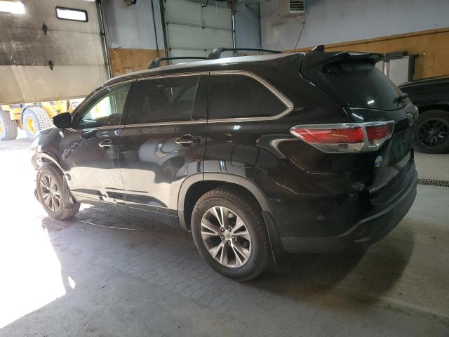 5TDJKRFH7ES057378 - 2014 TOYOTA HIGHLANDER XLE BLACK photo 2