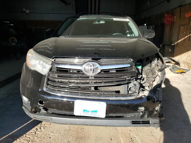5TDJKRFH7ES057378 - 2014 TOYOTA HIGHLANDER XLE BLACK photo 5