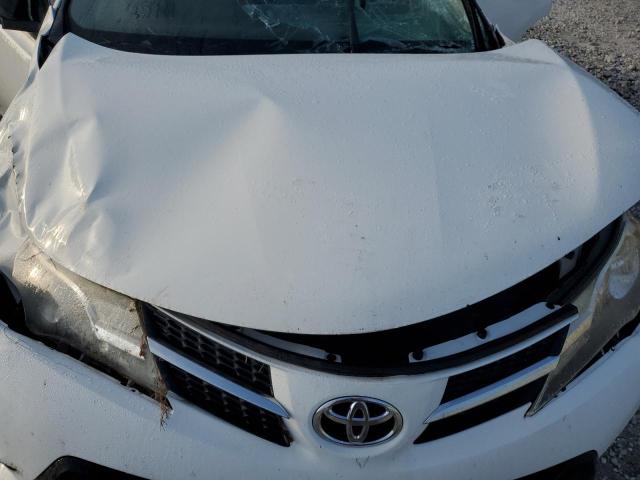 JTMZFREV4DD002489 - 2013 TOYOTA RAV4 LE თეთრი ფოტო 12