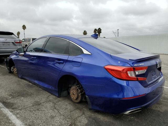 1HGCV1F36KA100947 - 2019 HONDA ACCORD SPORT أزرق صورة 2