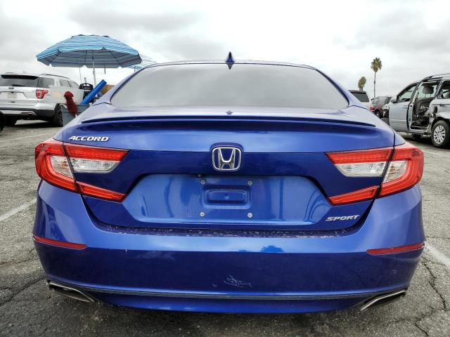 1HGCV1F36KA100947 - 2019 HONDA ACCORD SPORT أزرق صورة 6