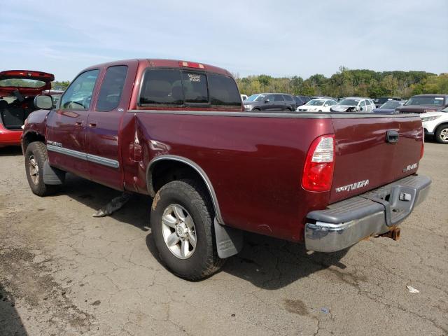 5TBBT44155S465638 - 2005 TOYOTA TUNDRA ACCESS CAB SR5 BURGUNDY photo 2