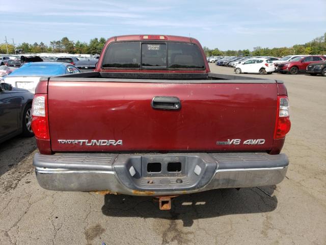 5TBBT44155S465638 - 2005 TOYOTA TUNDRA ACCESS CAB SR5 BURGUNDY photo 6