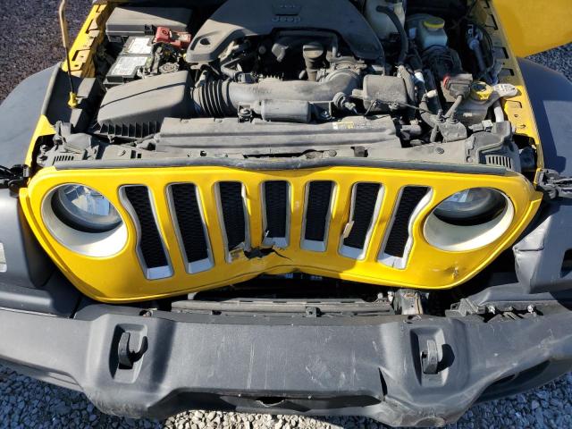 1C4HJXDG4KW616722 - 2019 JEEP WRANGLER U SPORT YELLOW photo 12