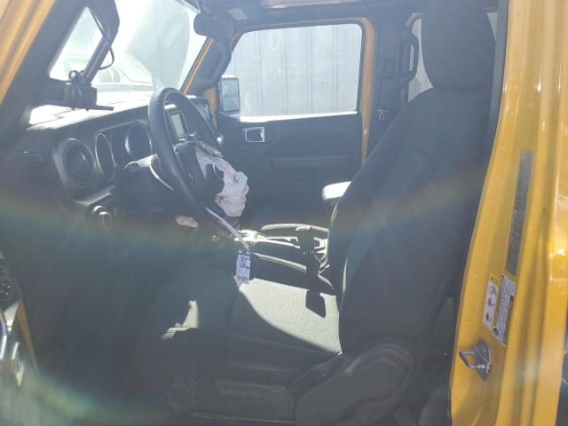 1C4HJXDG4KW616722 - 2019 JEEP WRANGLER U SPORT YELLOW photo 7