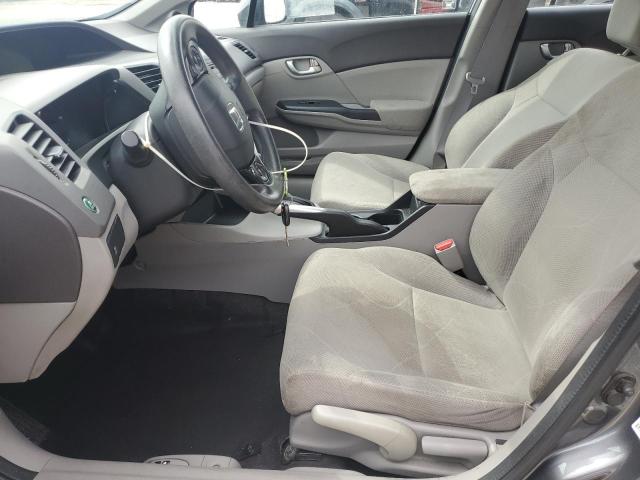 19XFB2F87CE351030 - 2012 HONDA CIVIC EX GRAY photo 7