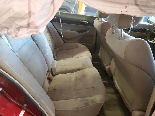 2HGFA16539H534684 - 2009 HONDA CIVIC LX MAROON photo 10