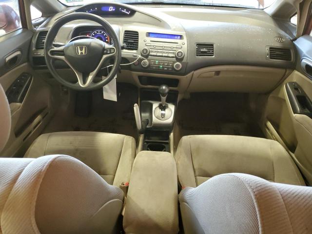 2HGFA16539H534684 - 2009 HONDA CIVIC LX MAROON photo 8