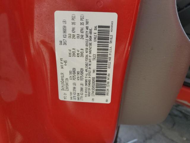 1D7HA18D05S282056 - 2005 DODGE RAM 1500 ST RED photo 13