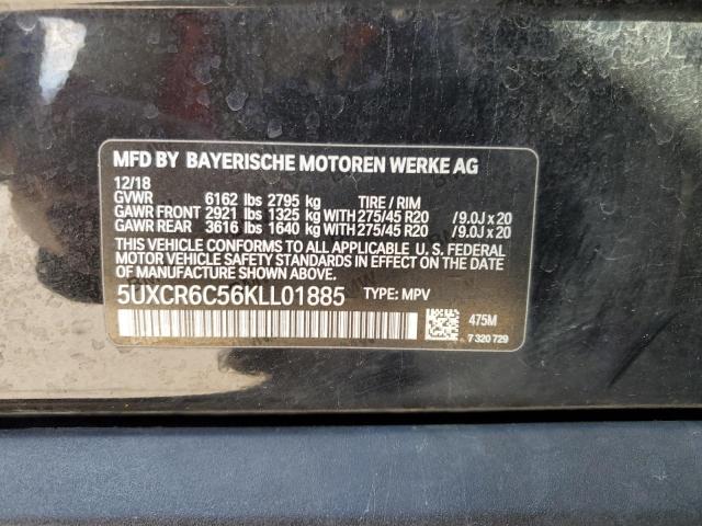 5UXCR6C56KLL01885 - 2019 BMW X5 XDRIVE40I BLACK photo 13