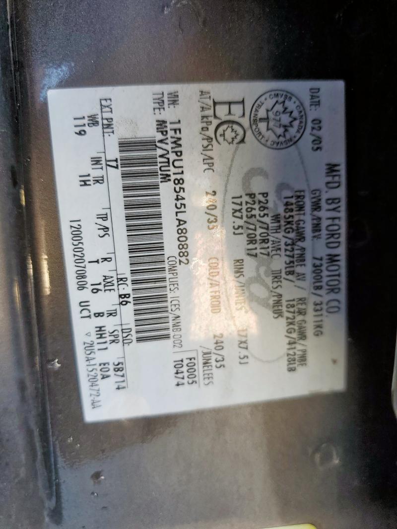 1FMPU18545LA80882 - 2005 FORD EXPEDITION EDDIE BAUER 棕色 照片 14