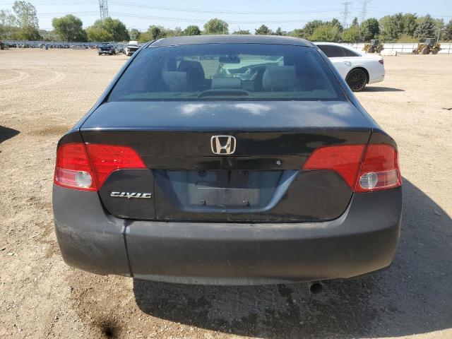 1HGFA16507L097291 - 2007 HONDA CIVIC LX BLACK photo 6