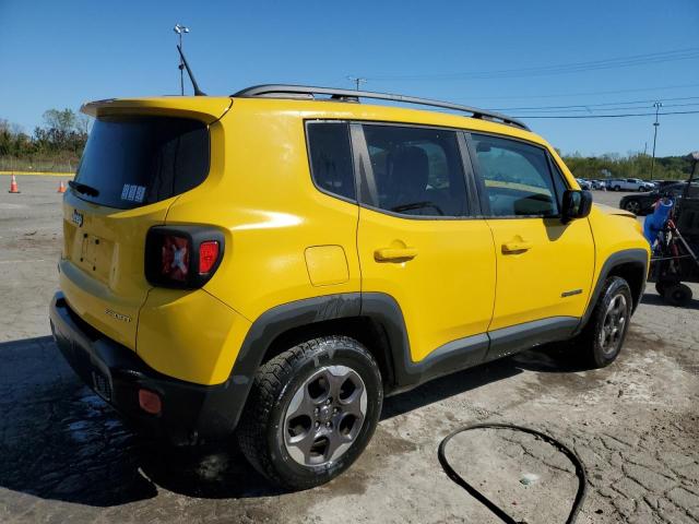 ZACCJBAB0HPE63557 - 2017 JEEP RENEGADE SPORT YELLOW photo 3