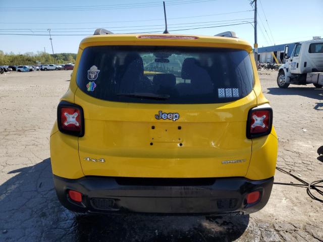 ZACCJBAB0HPE63557 - 2017 JEEP RENEGADE SPORT YELLOW photo 6