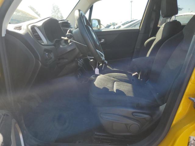 ZACCJBAB0HPE63557 - 2017 JEEP RENEGADE SPORT YELLOW photo 7