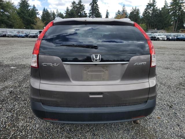 5J6RM4H78CL019025 - 2012 HONDA CR-V EXL BROWN photo 6