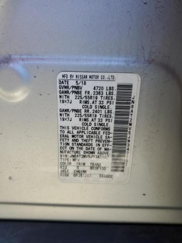 JN8AT2MV5JW342107 - 2018 NISSAN ROGUE S Gümüş foto 13