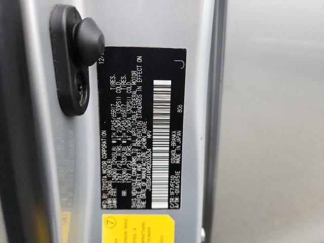 JTEDS41A982033634 - 2008 TOYOTA HIGHLANDER SILVER photo 12