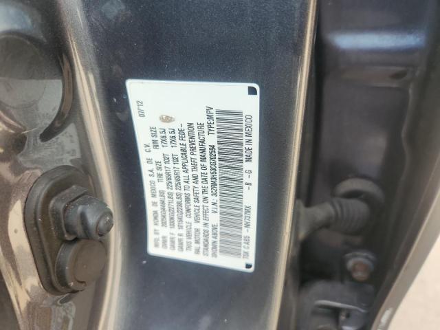 3CZRM3H53CG702594 - 2012 HONDA CR-V EX Szary zdjęcie 12