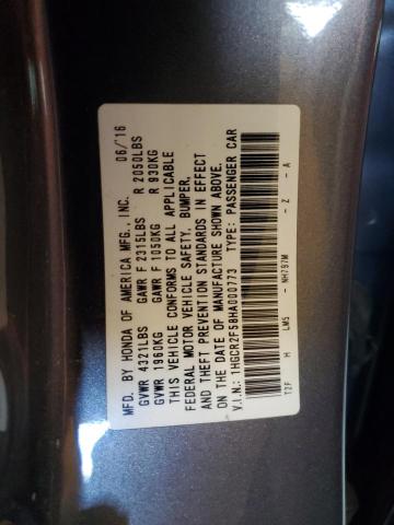 1HGCR2F58HA000773 - 2017 HONDA ACCORD SPORT 灰色 照片 13