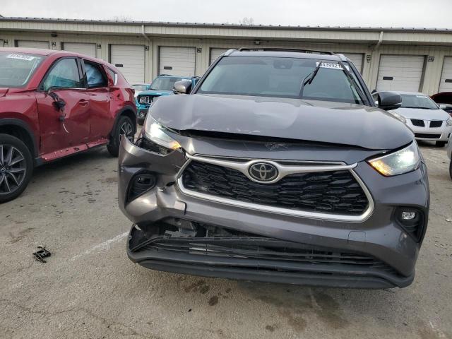 5TDGZRBH5NS561374 - 2022 TOYOTA HIGHLANDER XLE GRAY photo 5