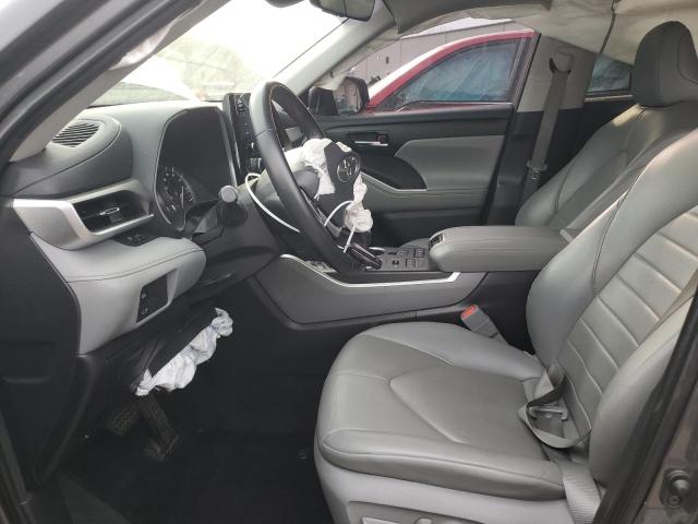 5TDGZRBH5NS561374 - 2022 TOYOTA HIGHLANDER XLE GRAY photo 7