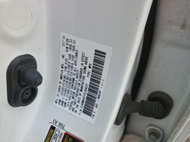 5J6RM4H31FL098037 - 2015 HONDA CR-V LX 白色 照片 13