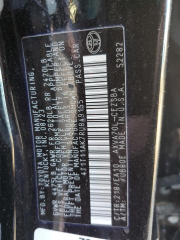 4T1T11AK7RU849155 - 2024 TOYOTA CAMRY SE NIGHT SHADE BLACK photo 12