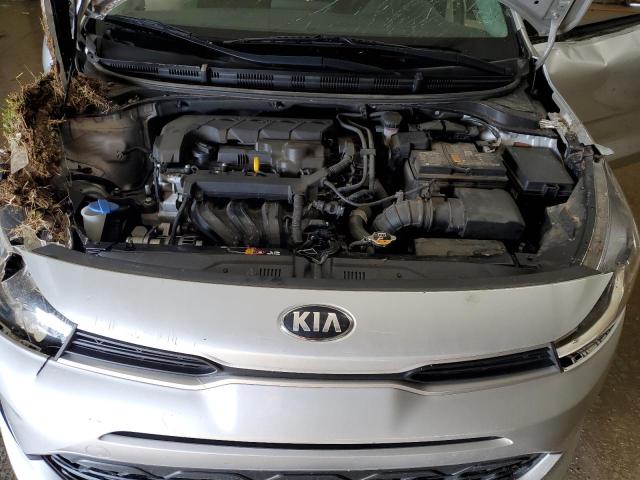 3KPA24AD7ME429124 - 2021 KIA RIO LX SILVER photo 11