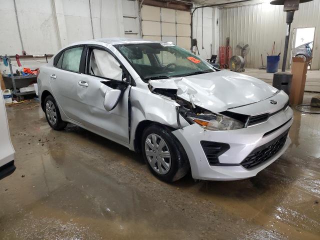 3KPA24AD7ME429124 - 2021 KIA RIO LX SILVER photo 4