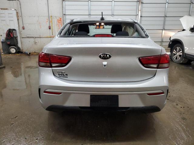 3KPA24AD7ME429124 - 2021 KIA RIO LX SILVER photo 6