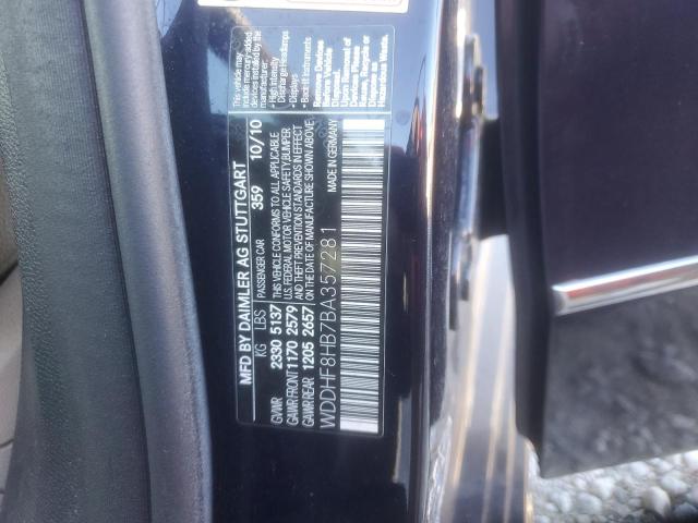 WDDHF8HB7BA357281 - 2011 MERCEDES-BENZ E 350 4MATIC BLUE photo 12