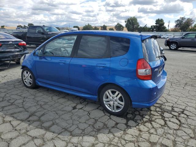 JHMGD38627S024780 - 2007 HONDA FIT S BLUE photo 2