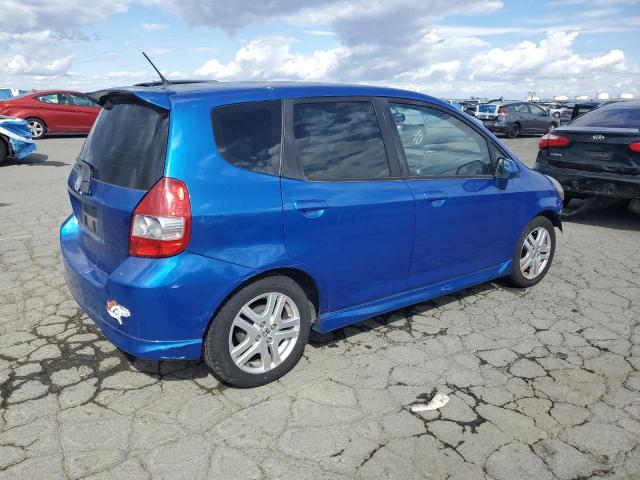 JHMGD38627S024780 - 2007 HONDA FIT S BLUE photo 3
