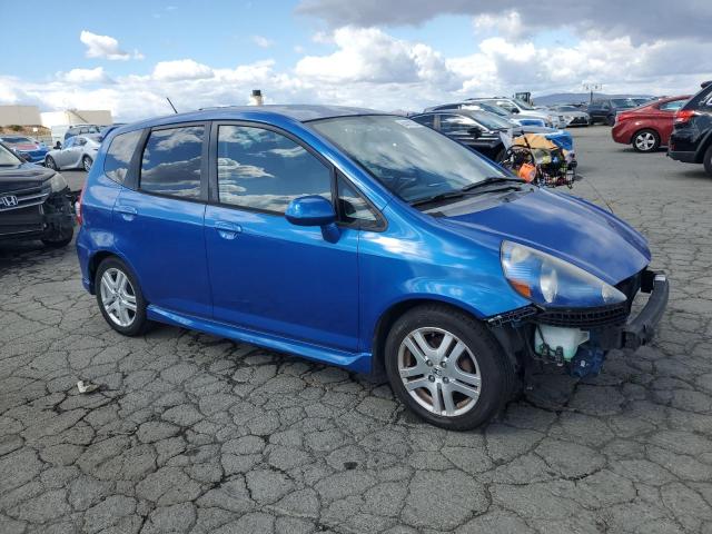 JHMGD38627S024780 - 2007 HONDA FIT S BLUE photo 4