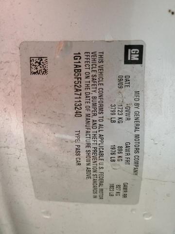 1G1AB5F52A7113240 - 2010 CHEVROLET COBALT LS 银色 照片 12