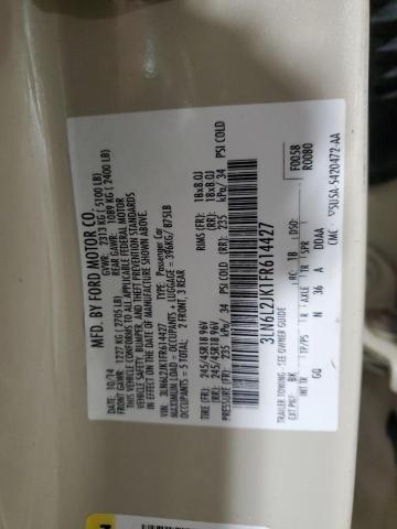 3LN6L2JK1FR614427 - 2015 LINCOLN MKZ CREAM photo 12