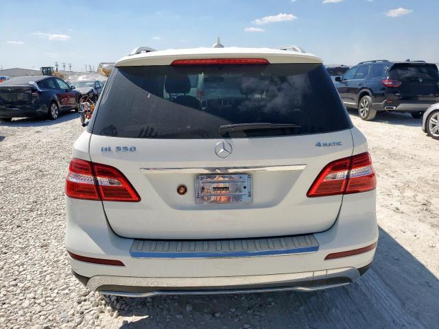 4JGDA5HB9CA039701 - 2012 MERCEDES-BENZ ML 350 4MATIC WHITE photo 6