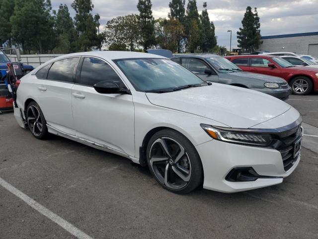 1HGCV1F34NA116634 - 2022 HONDA ACCORD SPORT WHITE photo 4
